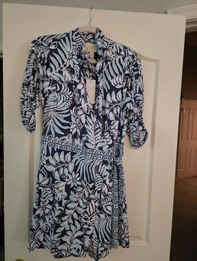 Lilly Pulitzer Ibby Skirted Romper Size L NWT